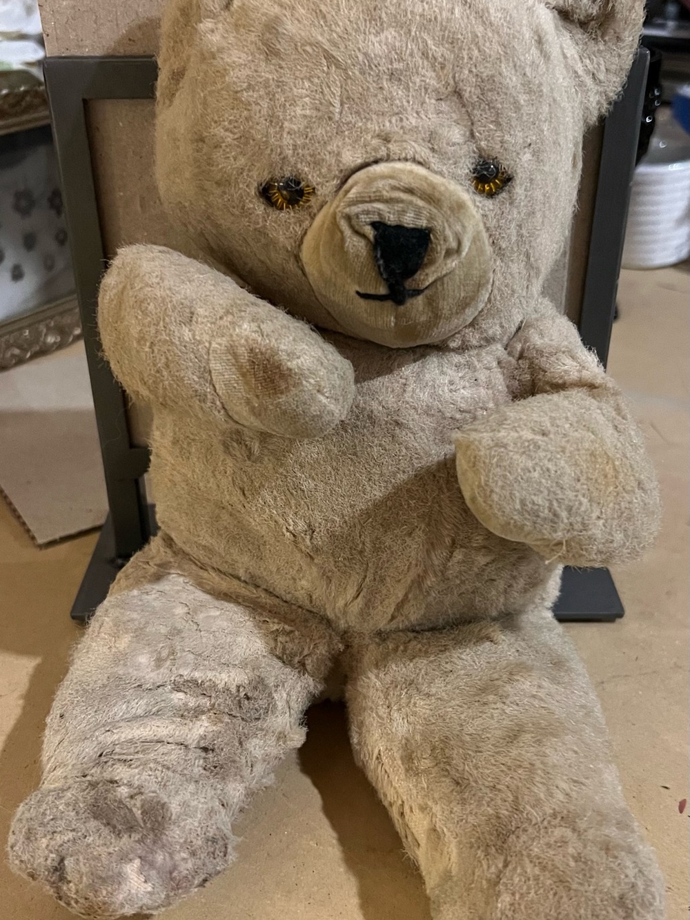 Vintage Teddy Kuddles Bear Stuffed Animal